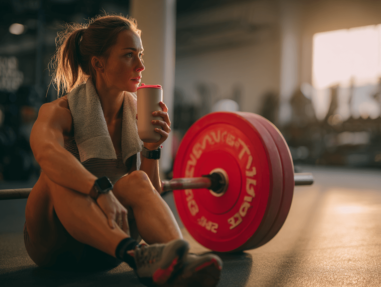 Person at a gym: preparing for a fasting blood test